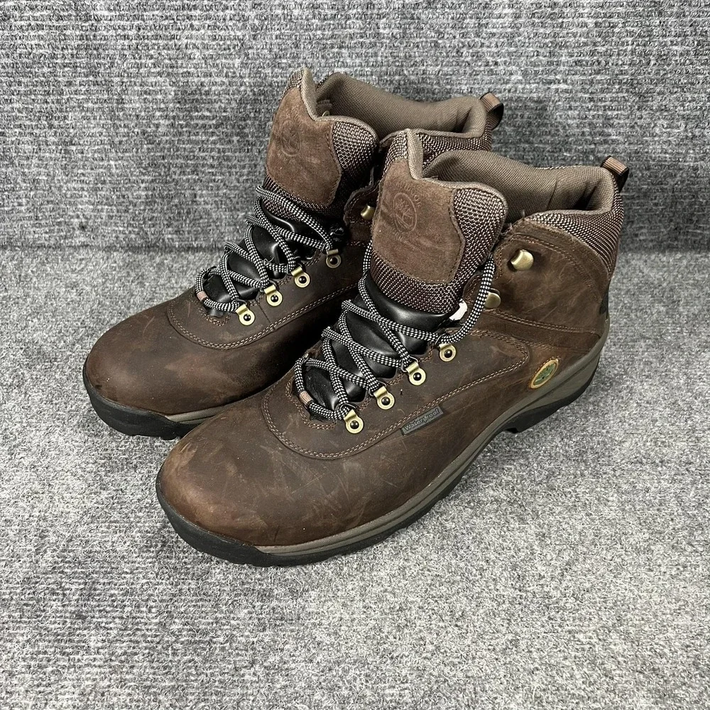 Timberland Boots Mens‎ Size 15 Brown Leather Waterproof Hiking Outdoor 12135